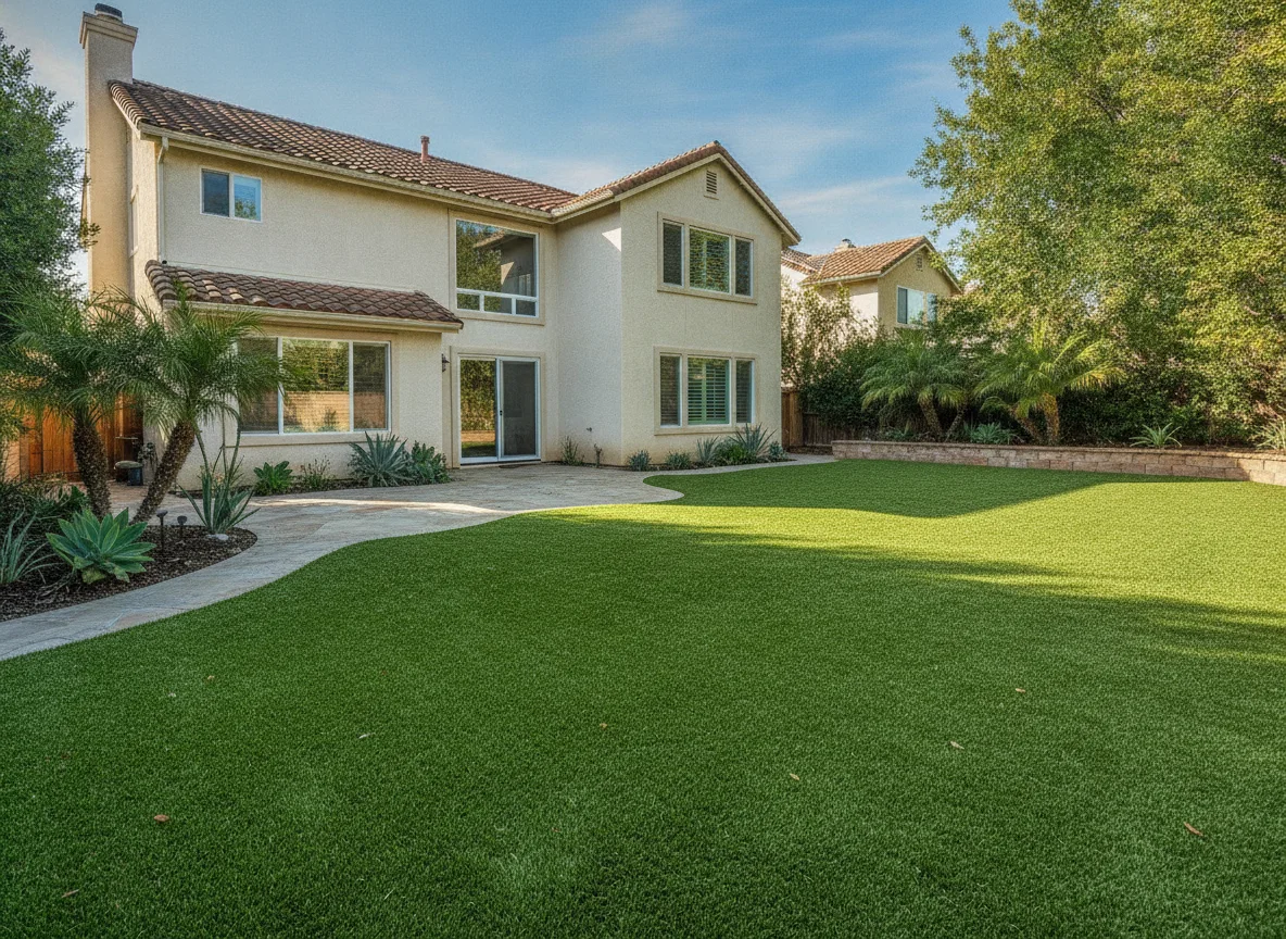 Irvine artificial turf installation