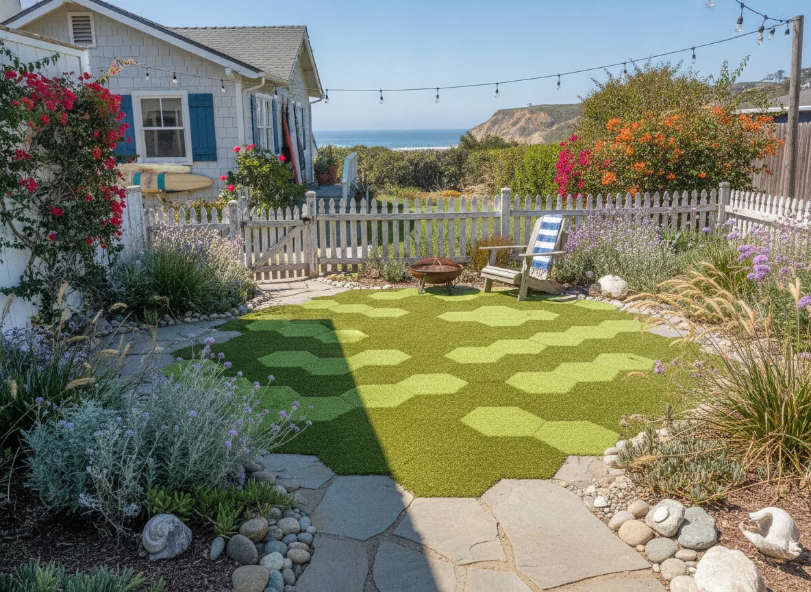 Laguna Beach artificial turf installation