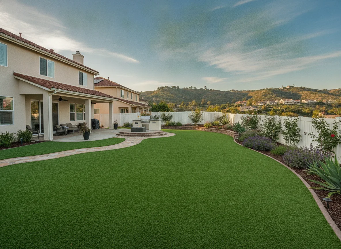 Placentia artificial turf installation
